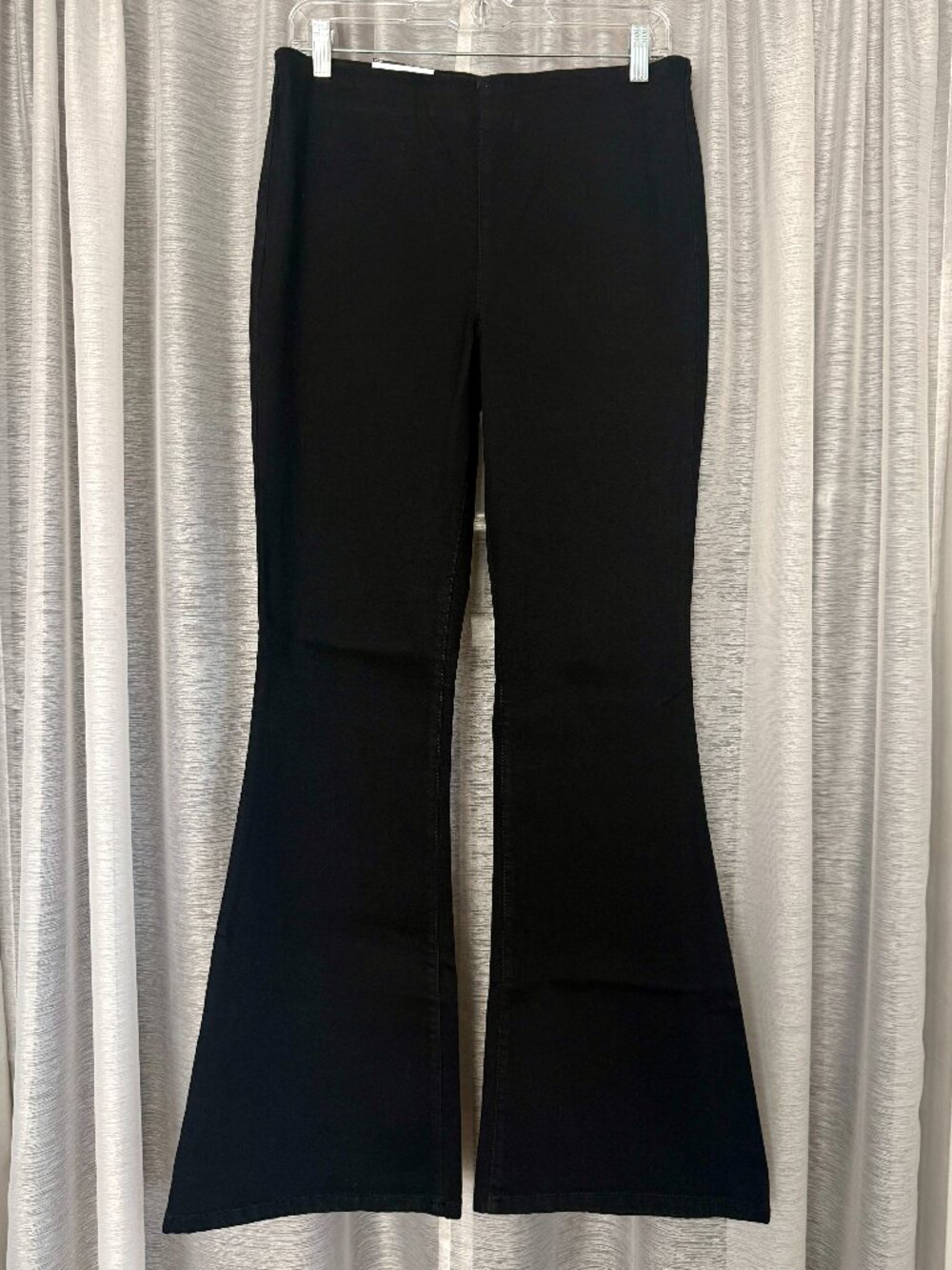 SKINNYGIRL Beverly Hills Black Flare High-Rise Pull-On Jeans | Size 8 / 29 NWT
